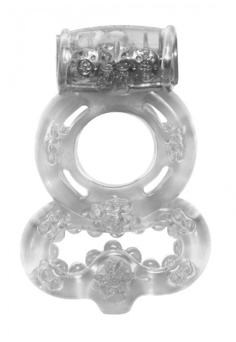 Прозрачное эрекционное кольцо Rings Treadle с подхватом - Lola Games - в Новочебоксарске купить с доставкой
