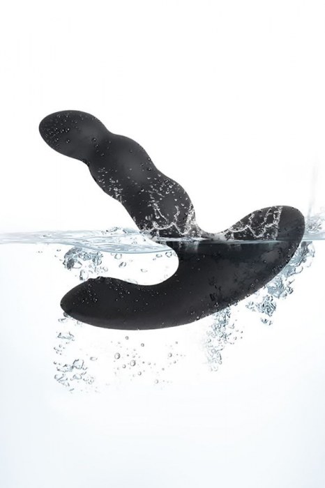 Черный силиконовый стимулятор простаты Levett Nitoc с пультом ДУ - Levett - в Новочебоксарске купить с доставкой