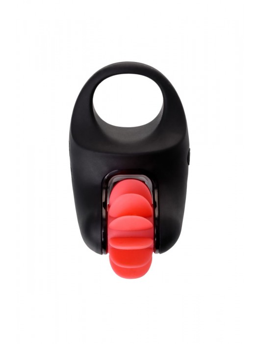 Чёрно-красное эрекционное виброкольцо Erotist - Erotist Adult Toys - в Новочебоксарске купить с доставкой