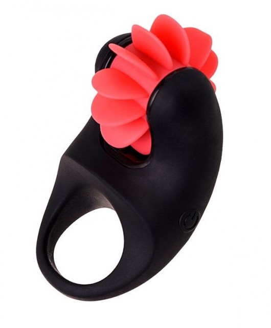 Чёрно-красное эрекционное виброкольцо Erotist - Erotist Adult Toys - в Новочебоксарске купить с доставкой