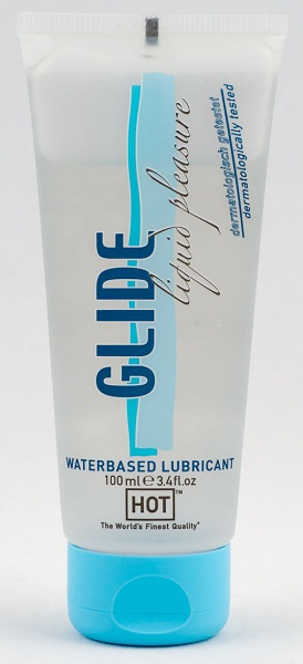 Интимная смазка на водной основе Glide - 100 мл. - HOT - купить с доставкой в Новочебоксарске