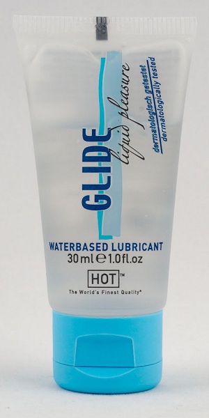 Интимная смазка на водной основе Glide - 30 мл. - HOT - купить с доставкой в Новочебоксарске