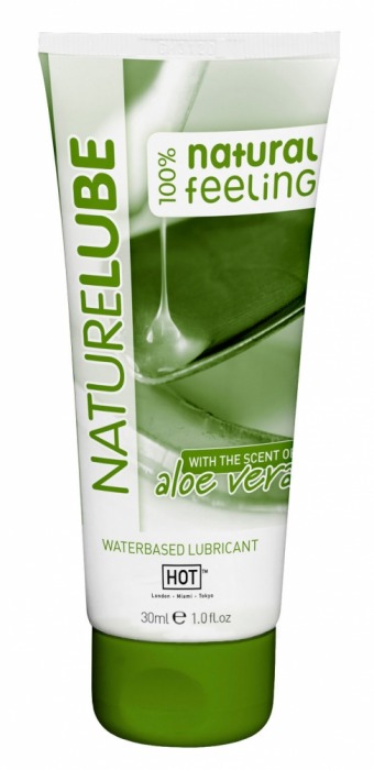 Смазка на водной основе с алоэ вера Nature Lube - 30 мл. - HOT - купить с доставкой в Новочебоксарске