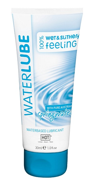 Гель-смазка на основе чистой родниковой воды WaterLube - 30 мл. - HOT - купить с доставкой в Новочебоксарске