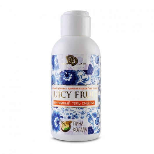 Интимный гель на водной основе JUICY FRUIT с ароматом пина колада - 100 мл. - БиоМед - купить с доставкой в Новочебоксарске