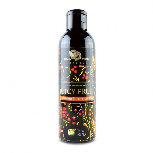 Интимный гель на водной основе JUICY FRUIT с ароматом пина колада - 200 мл. - БиоМед - купить с доставкой в Новочебоксарске