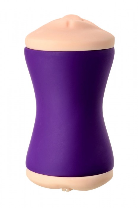 Двухсторонний мастурбатор JOS YARA в фиолетовой колбе - JOS - в Новочебоксарске купить с доставкой