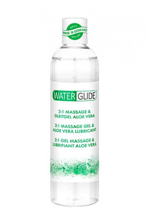 Гель-смазка 2-в-1 MASSAGE   LUBRICANT ALOE VERA - 300 мл. - Waterglide - купить с доставкой в Новочебоксарске