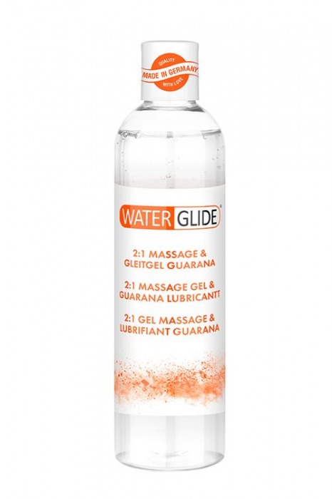 Гель-смазка 2-в-1 MASSAGE   LUBRICANT GUARANA - 300 мл. - Waterglide - купить с доставкой в Новочебоксарске