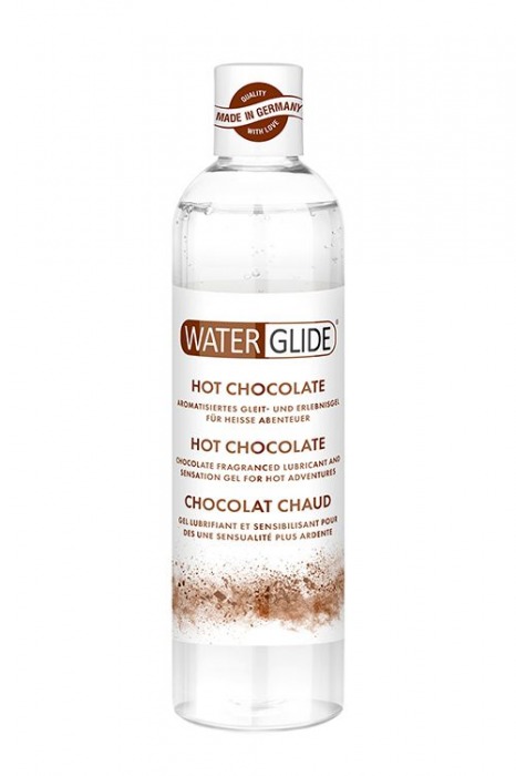 Лубрикант на водной основе с ароматом шоколада HOT CHOCOLATE - 300 мл. - Waterglide - купить с доставкой в Новочебоксарске