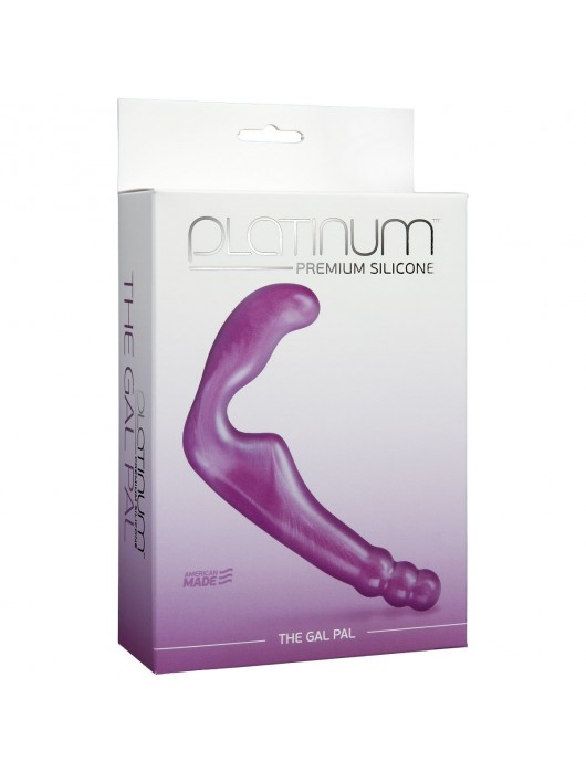 Безремневой фиолетовый страпон из силикона The Gal Pal - 17 см. - Doc Johnson - купить с доставкой в Новочебоксарске