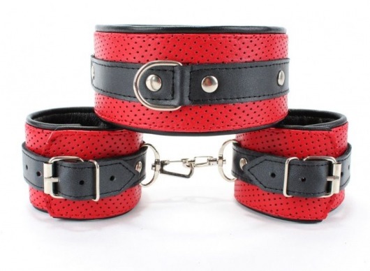 Кожаный БДСМ-набор - БДСМ Арсенал - купить с доставкой в Новочебоксарске