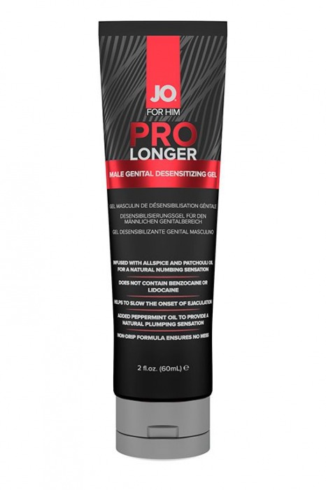 Гель-пролонгатор умеренного действия для мужчин JO Prolonger Gel – 60 мл. - System JO - купить с доставкой в Новочебоксарске