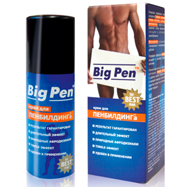 Крем Big Pen для увеличения полового члена - 50 гр. - Биоритм - в Новочебоксарске купить с доставкой