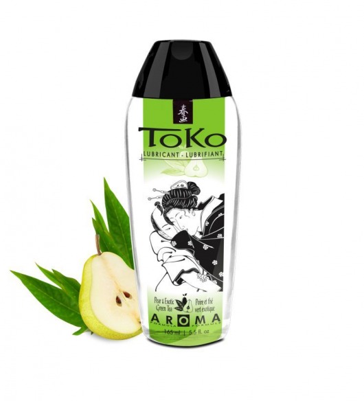 Интимный гель TOKO Pear   Exotic Green Tea с ароматом груши и зеленого чая - 165 мл. - Shunga - купить с доставкой в Новочебоксарске