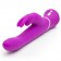 Лиловый вибратор-кролик Curve Rechargeable Rabbit Vibrator - 25,4 см. - Happy Rabbit купить в Новочебоксарске с доставкой в Orgasmix.ru Лиловый вибратор-кролик Curve Rechargeable Rabbit Vibrator - 25,4 см. - Happy Rabbit