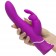 Лиловый вибратор-кролик Curve Rechargeable Rabbit Vibrator - 25,4 см. - Happy Rabbit купить в Новочебоксарске с доставкой в Orgasmix.ru Лиловый вибратор-кролик Curve Rechargeable Rabbit Vibrator - 25,4 см. - Happy Rabbit