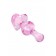 Розовая фигурная анальная втулка - 9,8 см. - Sexus в Новочебоксарске Розовая фигурная анальная втулка - 9,8 см. - Sexus