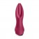 Малиновая вибропробка с вращением бусин Rotator Plug 2+ - 12,8 см. - Satisfyer