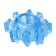 Голубая гелевая насадка-звезда - Toyfa Basic - в Новочебоксарске купить с доставкой