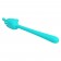 Аквамариновый гибкий вибратор - 14,2 см. - Baile купить в Новочебоксарске с доставкой в Orgasmix.ru Аквамариновый гибкий вибратор - 14,2 см. - Baile