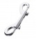 Серебристый двухсторонний карабин TOYFA Metal - ToyFa - купить с доставкой в Новочебоксарске